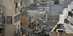 Βομβαρδιμένη περιοχή κοντά στο Τελ Αβίβ