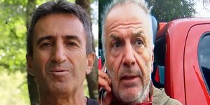 Ο Χρήστος Σταυριανίδης που σκοτώθηκε στο δάσος του Φρακτού στη Δράμα, από επίθεση αρκούδας -Δεξιά, ο Δημήτρης Κιόρογλου, συνοδοιπόρος του 61χρονου