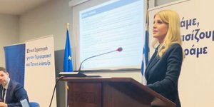 Η Υφυπουργός Κοινωνικής Συνοχής και Οικογένειας, Έλενα Ράπτη