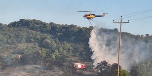 Ελικόπτερο επιχειρεί στην Αργολίδα