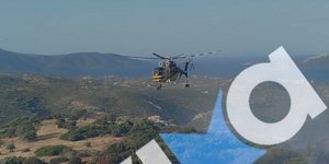 Ελικόπτερο επιχειρεί στη φωτιά στην Εύβοια