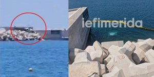 Καρέ-καρέ η στιγμή που το ελικόπτερο πέφτει στη θάλασσα 