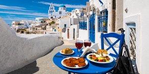 Φαγητό στη Σαντορίνη