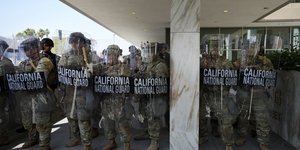 Η Εθνοφρουρά σε θέση μάχης στο Λος Αντζελες