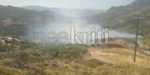 Φωτιά στην Κάτω Κρυά Λασιθίου