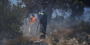 Φωτιά σε δασική έκταση στη Λέσβο
