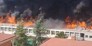 Πυρκαγιά ξέσπασε στο πανεπιστήμιο του Βιτέρμπο
