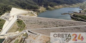 Το φράγμα Αποσελέμη, από το οποίο εξαρτάται η ομαλή υδροδότηση του δήμου Ηρακλείου