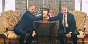 Συνάντηση ΥΠΕΞ Γιώργου Γεραπετρίτη με ΥΠΕΞ Αιγύπτου Badr Abdelatty