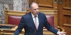 Ο Γιώργος Γεραπετρίτης στη Βουλή
