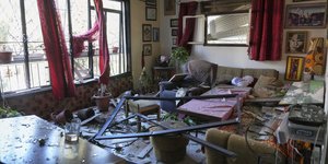 Γκρεμισμένο σπίτι στην Χάιφα στο Ισραήλ