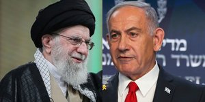 O ανώτατος ηγέτης του Ιράν, αγιατολάχ Χαμενεϊ και ο Ισραηλινός πρωθυπουργός Νετανιάχου 