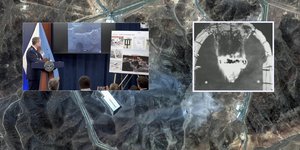 Αναπαράσταση της λειτουργίας των διατρητικών βομβών που χτύπησαν στις πυρηνικές εγκαταστάσεις του Ιράν