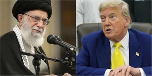 Αγιατολάχ Αλί Χαμενεΐ και Ντόναλντ Τραμπ 