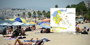 Κορυφώνεται σήμερα το κύμα ζέστης στη χώρα, αυξημένος ο κίνδυνος πυρκαγιάς λόγω ισχυρών ανέμων