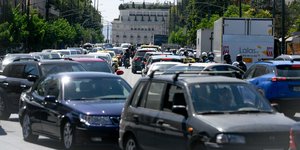 Μποτιλιάρισμα στο κέντρο της Αθήνας λόγω του Ράλλυ Ακρόπολις