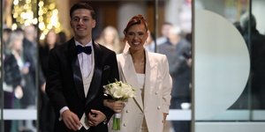 Ο Γιάννης Κωνσταντέλιας με τη σύζυγό του, Χριστίνα