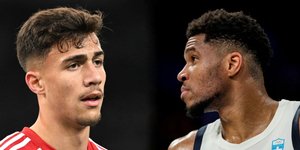 Μπάμπης Κωστούλας και Γιάννης Αντετοκούνμπο 