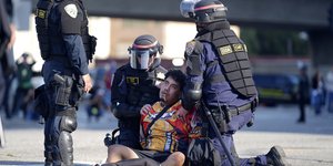 Σύλληψη διαδηλωτή στο Λος Άντζελες