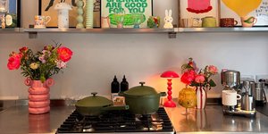 κουζίνα graphic art χρώμα τάση διακόσμησης