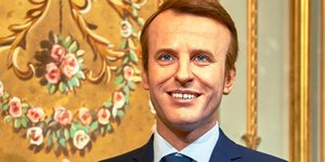 Το κέρινο ομοίωμα του Εμανουέλ Μακρόν στο Μουσείο Γκρεβέν