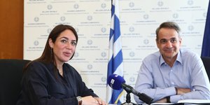 Δόμνα Μιχαηλίδου και Κυριάκος Μητσοτάκης