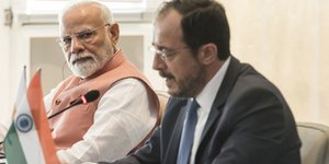 Ναρέντρα Μόντι και Νίκος Χριστοδουλίδης