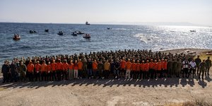 Εξίμισι τόνοι σκουπιδιών συγκεντρώθηκαν από τις ακτές της Λέσβου