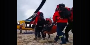 Η διάσωση της 60χρονης στον Όλυμπο