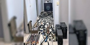 Τα όπλα που εντοπίστηκαν στο σπίτι στα Χανιά