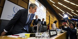 Ο επικεφαλής του Διεθνούς Οργανισμού Ατομικής Ενέργειας Ραφαέλ Γκρόσι