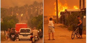 Εικόνα από τις φωτιές στην Τουρκία