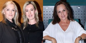 Η δεύτερη σύζυγος του Μίμη Δομάζου, Ηώ Θεοδώρου, με την κόρη τους, Πόπη Δομάζου, και η μικρή κόρη που απέκτησε με τη Βίκυ Μοσχολιού, Ευαγγελία Δομάζου