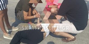 Γυναίκα παρασύρθηκε από τα αέρια αεροπλάνου στη Σκιάθο