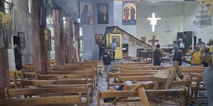 Ο Προφήτης Ηλίας στη Δαμασκό μετά την επίθεση