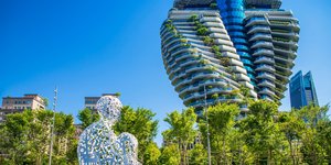 Το ιδιαίτερο κτήριο Tao Zhu Yin Yuan στην περιοχή Xinyi Project της Ταϊπέι, Ταϊβάν