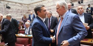 Ο Κώστας Τασούλας με τον Αλέξη Τσίπρα 