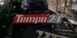 Η μοτοσικλέτα των δύο νεαρών που τραυματίστηκαν θανάσιμα στην Πάτρα