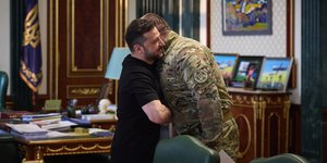 Ο Ουκρανός πρόεδρος Βολοντίμιρ Ζελένσκι με τον επικεφαλής της Υπηρεσίας Ασφαλείας της Ουκρανίας Vasyl Maliuk