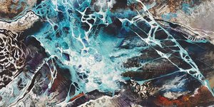 Μέρος ενός από τα έργα της έκθεσης “Under Pressure – A DUO SHOW”