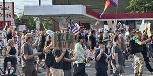 Διαδήλωση στη Γιούτα κατά του Ντόναλντ Τραμπ