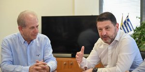 Από τη συνάντηση του Νίκου Χαρδαλιά με τον δήμαρχο Αιγάλεω