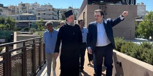 Επίσκεψη του υπουργού Εθνικής Οικονομίας Κυριάκου Πιερρακάκη στο «Ιωνικό Κέντρο» της Ι.Μ. Νέας Ιωνίας