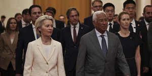 Η Ούρσουλα φον ντερ Λάιεν και ο Αντόνιο Κόστα