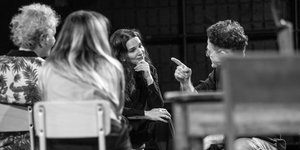 Ζιλιέτ Μπινός  στις πρόβες 