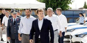 Ο Μιχάλης Χρυσοχοΐδης στην Αστυνομική Διεύθυνση Στερεάς Ελλάδας