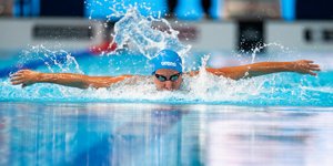 Η Ελληνίδα πρωταθλήτρια Γεωργία Δαμασιώτη στα 200 μ. πεταλούδα