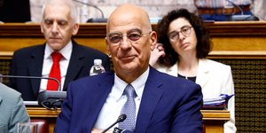 Ο υπουργός Άμυνας Νίκος Δένδιας στην Επιτροπή Άμυνας της Βουλής