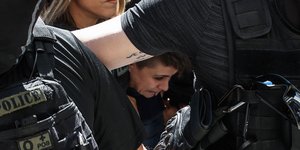 Η Ειρήνη Μουρτζούκου στο Δικαστικό Μέγαρο Πάτρας