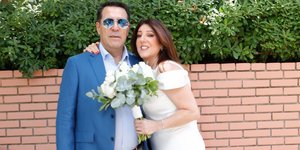 Η Ελισάβετ Οικονόμου με τον σύζυγό της